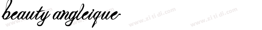 beauty angleique字体转换
